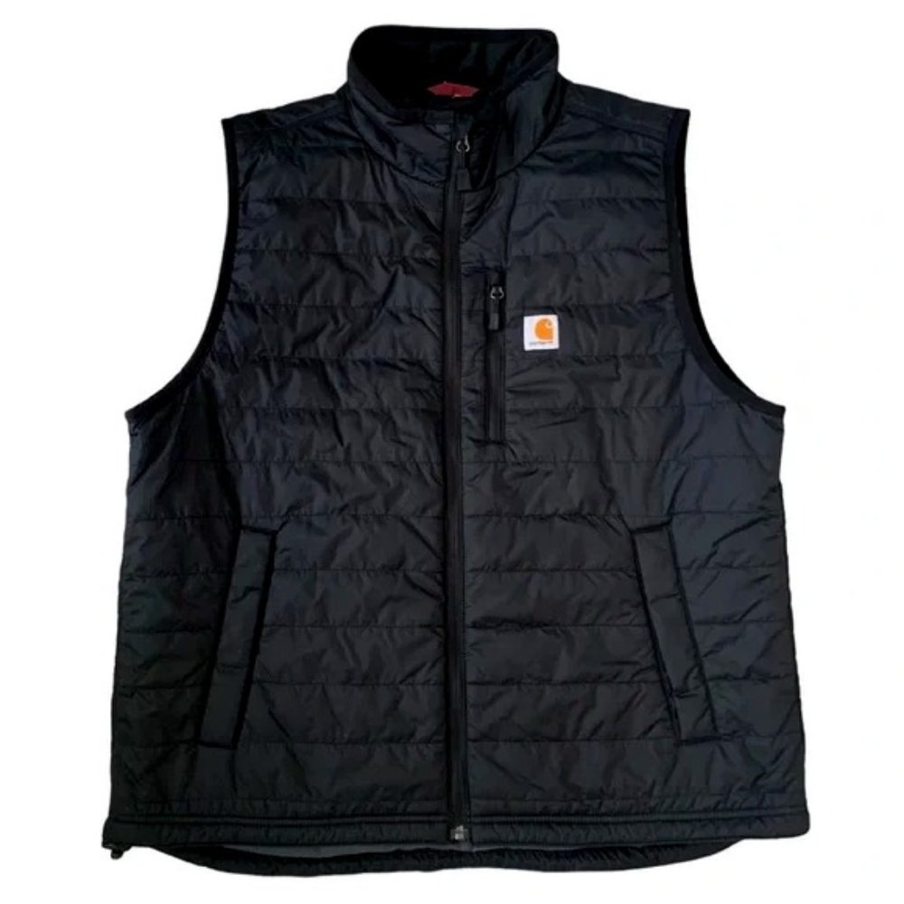 Carhartt Men's Gilliam Vest Insulated Quilted Rain Defender Size XL Black